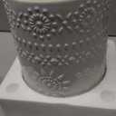 LOVECASA Extra Large Kitchen Utensil Holder, 7.2" Ceramic Farmhous Utensil Holder For Kitchen Countertop Dcor With Heavy And Sturdy Base, Utensil Crock Organizer, White