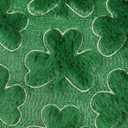Vermeyen St Patricks Day Pillow Covers 18 x 18 inch Set of 2 3D Embroidered Shamrock Pillow Soft Plush Faux Fur St Patricks Day Decorations for SOFE Bedding Holiday