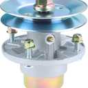 AM144608 Spindle Assembly Kit with UC20697 Pulley for John Deere X330 X350 X380 X390 X570 X580 X590 Z325E Z330M Z330R Z355E Z355R Z375R Z515E Z525E Z530M Z535M Z540M 48" 54" Mower Decks