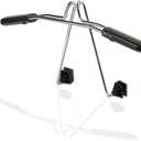 Zento Deals Chrome Car Seat Coat Rack Hanger - 11in to fit onto Most headrests (Silver 1), Adjustable, 19-24 inches wide