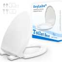 Elongated Toilet Seat 18.5" - Soft Close, Durable PP Oval Toilet Lid, Easy Installation & Removal, Fits Most Toilet Bowl Seat (Elongated 18.5'')