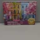 500 Pieces Jigsaw Puzzles for Adults,Beautiful Spring Puzzle for Teens Adults Elderly, Blooming Street City Puzzle 500 Pieces, Cute Puzzles with Letters on Back,Challenging Family Game Gifts,20.5x15in