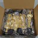 Bedwina Gold Trophy Award Mini Trophies Bulk - (Pack of 12) 6 Inch Tall Plastic Golden Statue Award, Party Themed Decorations, Winners or Appreciation Gifts Game Prizes for Adults & Kids