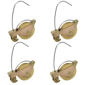 4-Pack Sliding Screen Door Rollers - Compatible with KDEX20 Series KD Screen Doors | Durable 1-1/4" Steel Ball Bearing Tension Wheels for Smooth Glide & Easy Replacement