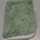MIULEE Extra Thick Non Slip Bathroom Rug Shaggy Soft Bath Mat Plush Microfiber Absorbent Water for Shower Tub Machine Washable (Sage Green, 16x24 Inches)