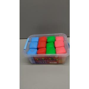 24 Pack Slow Rising Stress Cube, Large Size Dough Stress Balls Fidget Toys for Stress Relief, Pull Stretch Fidgets for Classroom Prize Box Toys, Classroom Reward for Student