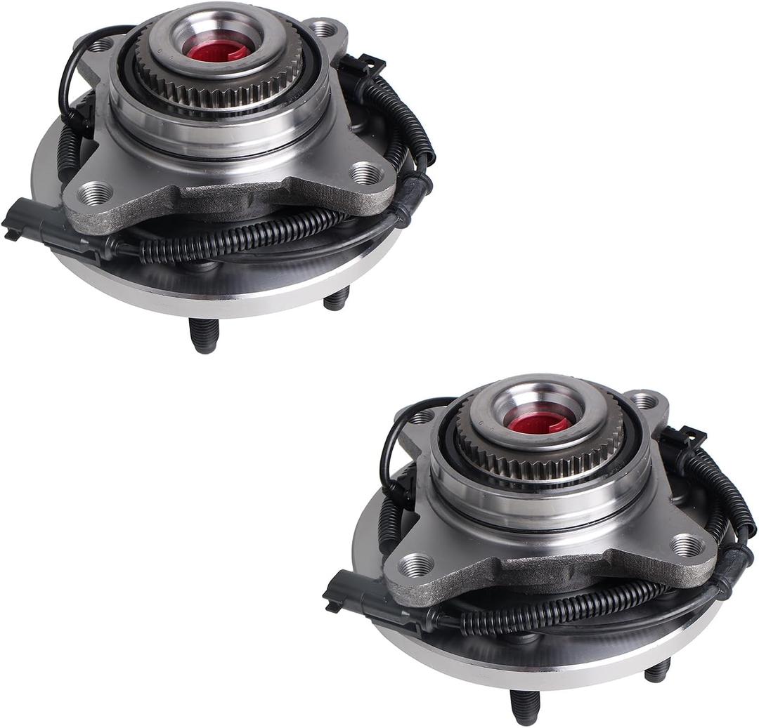 PAROD Pair 515142 4x4 4WD Wheel Hub Bearing Assembly Compatible with 2011-2014 Ford Expedition, Lincoln Navigator, Ford F150, 2011-2012 Ford F150 6 Lugs w/ABS