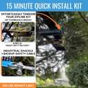 Zip Line Kit for Kids and Adults, Up to 350 Lbs, Removable Trolley, Rustproof Stainless Steel, Quick Setup with Ratchet, Safety Harness, Backyard Adventure Fun W/Climbing Holds, 160' Zipline Kit