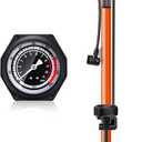Onvian Bike Floor Pump with Gauge160PSI High Pressure, Air Bicycle Pump Presta and Schrader Valve, Fast Inflation Bike Tire Pump for Bikes, MTB,Hybrid,Balls, Ergonomic Design Bike Accessories