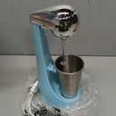 Nostalgia Two-Speed Electric Milkshake Maker and Drink Mixer, Includes 16-Ounce Stainless Steel Mixing Cup & Rod, Blue