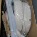 Sweetcrispy Dining Chairs Set of 2, Boucle Upholstered Modern Mid Century Round Kitchen Chairs with Curved Backrest & Metal Legs for Vanity, Living Room - Beige