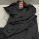 Pioneer Camp Zip Up Hoodie Men Fleece Lined with Zipper Pocket Heavyweight Hooded Sweatshirt Loose Fit Winter Active Jacket (X-Large, Black)