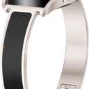 Starlight Slim Watch Bands Women 20mm Compatible with Samsung Galaxy Watch Watch 7/6/5/4/Active 2/4 Classic/6 Classic/5 Pro/FE 40mm 42mm 43mm 44mm 45mm 46mm 47mm, Jewelry Dressy Bracelet Metal Strap