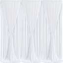 White Backdrop Curtains 6 Panels, 10 Feet Wrinkle-Free Polyester Photography Backdrop Drapes for Wedding Baby Shower Party Background Backdrop Stand- 24 X10FT (White)