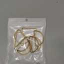 8 Pcs Matt Gold Napkin Rings - Metal Napkin Ring,Stainless Steel Napkin Rings for Table Settings Wedding Christmas Party Dinner Table(Semicircle)