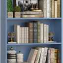 FACBOTALL 82" Tall Bookshelf, 7-Tier Open Shelves Bookcase, Freestanding Display Storage Shelves, Tall Bookcase Home Decor Furniture for Home Office, Living Room, Bedroom, Blue, Large