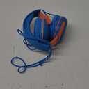 Kids Headphones Wired Toddler Headphones with Microphone, Over-Ear Headphones, 85/94dB Volume-Limiting, 3.5mm Jack, Foldable On-Ear Design - Safe & Comfortable for Learning & Entertainment (BlueOrange)