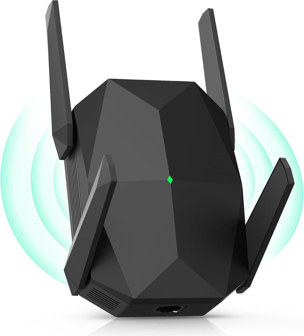2026 AX3000 WiFi 6 Extender Signal Booster, Multi-Link Connectivity Internet Extender WiFi Booster for Home, Dual Band Long Range WiFi Repeater, Up to 19000 Sq. Ft., (Black)