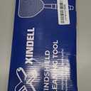 XINDELL Windshield Cleaner Tool  Car Interior Window Cleaning Kit with Extendable Handle & 4 Microfiber Pads, Auto Wiper Inside Windshield Brush for Car & Home Windows (19in)