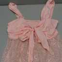 BEAUDRM Women's Y2k Lace Tank Top Sheer Mesh Asymmetrical Flowy Sweetheart Neck Sleeveless Going Out Party Club Rave Tops Solid Pink Small