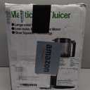 Cold Press Juicer, 5.5inch Wide Feed Chute Juicer Machine, Slow Masticating Juicer for Whole Vegetables & Fruits, Black