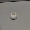 Ceramic Match Holder with Striker Pads - Classic White Oval - Cute Bathroom Matches Holder | Living Room Decor | Centerpiece Table Decorations - Matches Not Included