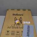 Baboni 3-Flap Pet Door for Wall, Steel Frame and Telescoping Tunnel, Aluminum Lock, Double Flap Dog Door and Cat Door, Strong and Durable (Pets Up to 100 Lb) -Large