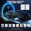 GRECELL Level 2 EV Charger, 32A/7.4KW Electric Vehicle Portable Charger with 25FT Cable, ETL Certified Level 2 Car Charger for All SAE J1772, 240V NEMA 14-50 Adjustable Current for Home & Travel