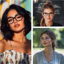 HIYANJN Bifocal Reading Glasses For Women Men 3 Pack Fashion Cat Eye Computer Readers Clear Top Oversized Eyeglasses