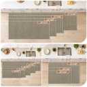 BEQHAUSE Kitchen Runner Rugs 31"x96", Kitchen Mats for Floor, Light Beige