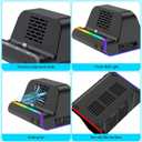 Switch 2 Dock Station, Switch 2 Portable TV Docking Station with Cooling Fan, 4K@120Hz HDMI Output, Dual USB Ports & Type-C Charging, Replacement Docking for Nintendo Switch 2