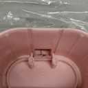 COOSEYA Baby Shower Stand, Toddler Bath Stand Support with Thicker Colum, Anti-Pinch, Anti-Slip Base, Adjustable Shower Holder for Toddler Standing Up Themselves, Ideal Gift for Infants 8-36 Months (Pink)