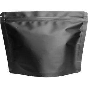 50 Pack Matte Black Stand Up Bags  5 Mil 8.5x6.5 Inches Smell Proof Resealable Bags, Heat Sealable Plastic Foil Packaging Pouch Bag, Large Food Storage Pouches