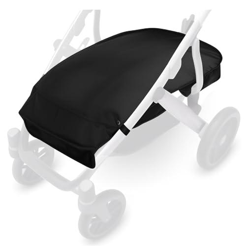 Quintriae Stroller Basket Cover for UPPAbaby Vista V2 & V3 Accessories – Water-Resistant Storage Protector, Conceals Items, Easy Clip-On Access
