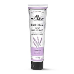 J.R. Watkins Natural Moisturizing Hand Cream, Hydrating Hand Moisturizer with Shea Butter, Cocoa Butter, and Avocado Oil, USA Made and Cruelty Free, 3.3oz, Lavender, Single