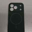 Miracase Magnetic for iPhone 17 Pro Case, Compatible with MagSafe, Integrated Silicone Camera Control Cover, 3.0mm Thicken Shockproof Drop Protection Phone Case for 17 Pro,Dark Green