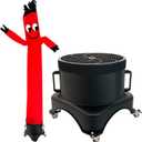 10FT Red Inflatable Tube Man with 3/4HP Blower, Air Dancer for Business