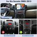 4G+64G Andriod Car Radio for KIA Sorento 2009 2010 2011 2012 2013 with CarPlay Android Auto 10.1 Inch Incell Touch Screen with GPS Navigation WiFi Backup Camera Mic