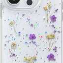 Abbery for iPhone 13/14/15 Case Clear Cute with Planet Design Bling Glitter Twinkle Sparkle Stars Moon Space Theme Soft TPU Aesthetic Shockproof Slim Protective Women Girl's Unique Phone Cover