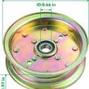 539132728 Idler Pulley Replaces 589766102 Husqvarna Idler Pulley 589766101 539112196 539131148 for Husqvarna 46" 48" 61" 54" Z246 RZ4623 MZ61 MZ6128 MZ52 MZ54 RZ46i RZ4824f Z248f Decks