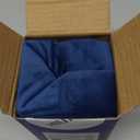 MIULEE Velvet Pillow Cover Soft Luxury Decorative Throw Pillow Cover Single Rectangle Long Body Lumbar Cushion Case for Couch Sofa Bedroom Car Decor,14x36 Inch Dark Blue