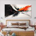 AIXMGSJS Canvas Abstract Wall Art Decor Modern Black and White Wall Art Prints Canvas Art Wall Decor Wall Art Pictures for Living Room Abstract Artwork for Walls Bedroom Office Decor 20" X 40"