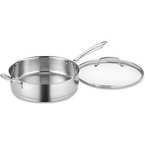 Cuisinart 3-Quart Saute Pan w/Helper & Cover, Stainless Steel