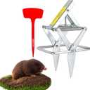 Upgrade Mole Traps That Work Best Trap Scissor with Longer Spring, Durable and Reusable Easy Mole Trap for Lawn Protection