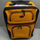 U.S. Traveler Rio Lightweight Softside Rolling Carry-on Suitcase, 2-Wheel Single, Orange