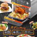 Nuwave Combi Steam Oven, Non-Toxic Stainless Steel Multi-Cooker with Air Fry, Sous Vide, Toast & More, 50-450F Precision, 120 Presets, Moisture Control, Programmable, Easy to Clean, 16 quarts