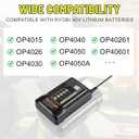 OP404 Replacement for Ryobi 40V Battery Charger Compatible with Ryobi 40V Lithium Battery OP4015 OP4026 OP4040 OP4050 OP4060 OP40601 OP40602