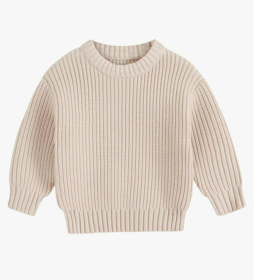 YOUNGER STAR Toddler Baby Girls Boys Knit Sweater Pullover Long Sleeve Sweatshirt Fall Winter Clothes 3Y