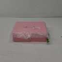 Pink Cash Box with Money Tray and Lock, Metal Money Box for Cash, Lock Box for Money 9.84x7.87x3.54 Inches