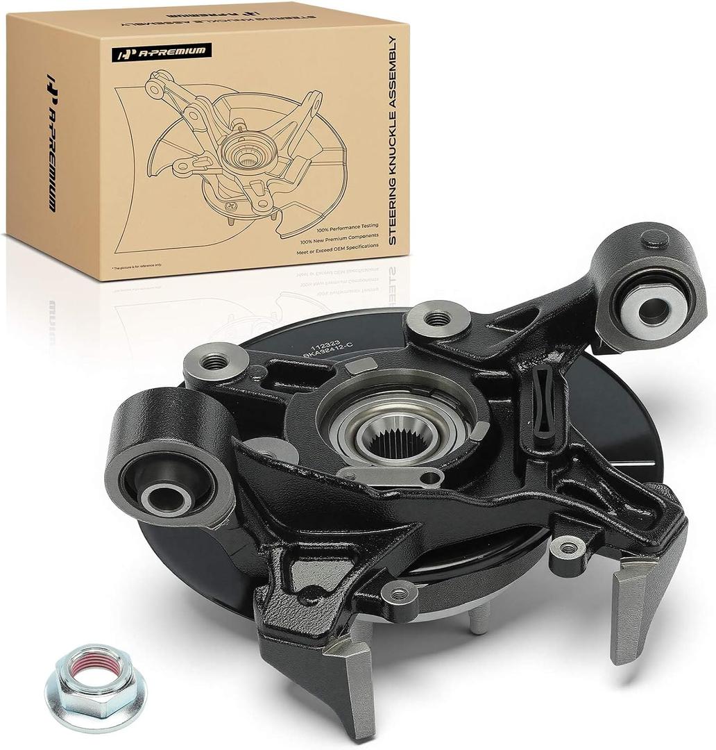 A-Premium Rear Right Steering Knuckle & Wheel Bearing Hub Assembly Compatible with Ford Explorer 2006-2010, Explorer Sport Trac 2007-2010 & Mercury Mountaineer 2006-2010, Passenger Side